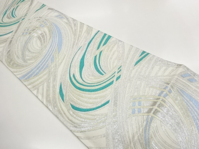 JAPANESE FUKURO OBI / WOVEN WAVY STRIPE